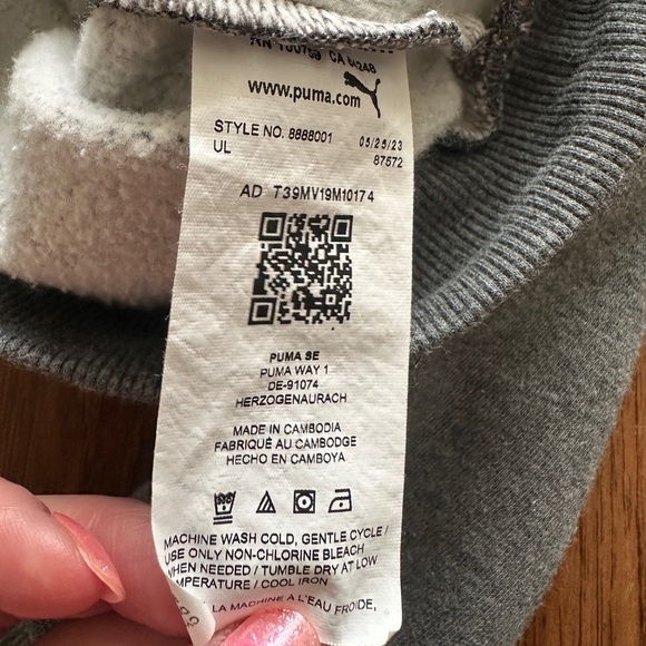 Puma Dark Grey Pullover Hoodie - Picture 4 of 5